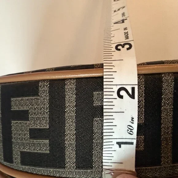 Vintage Zucca Print Saddle Bag | Monogram Logo 90s Style - Picture 13 of 13